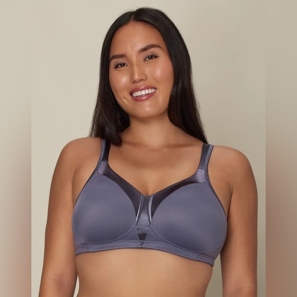 Playtex 18 Hour Silky Soft Smoothing Wireless Bra 38B Gray New Open Package - Picture 1 of 8